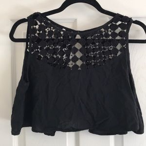 Black LF crop top